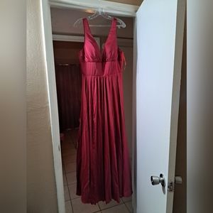 Wine Red Bridesmaid Dress. Size 16.